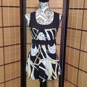 AGENDA Sleeveless Babydoll Top